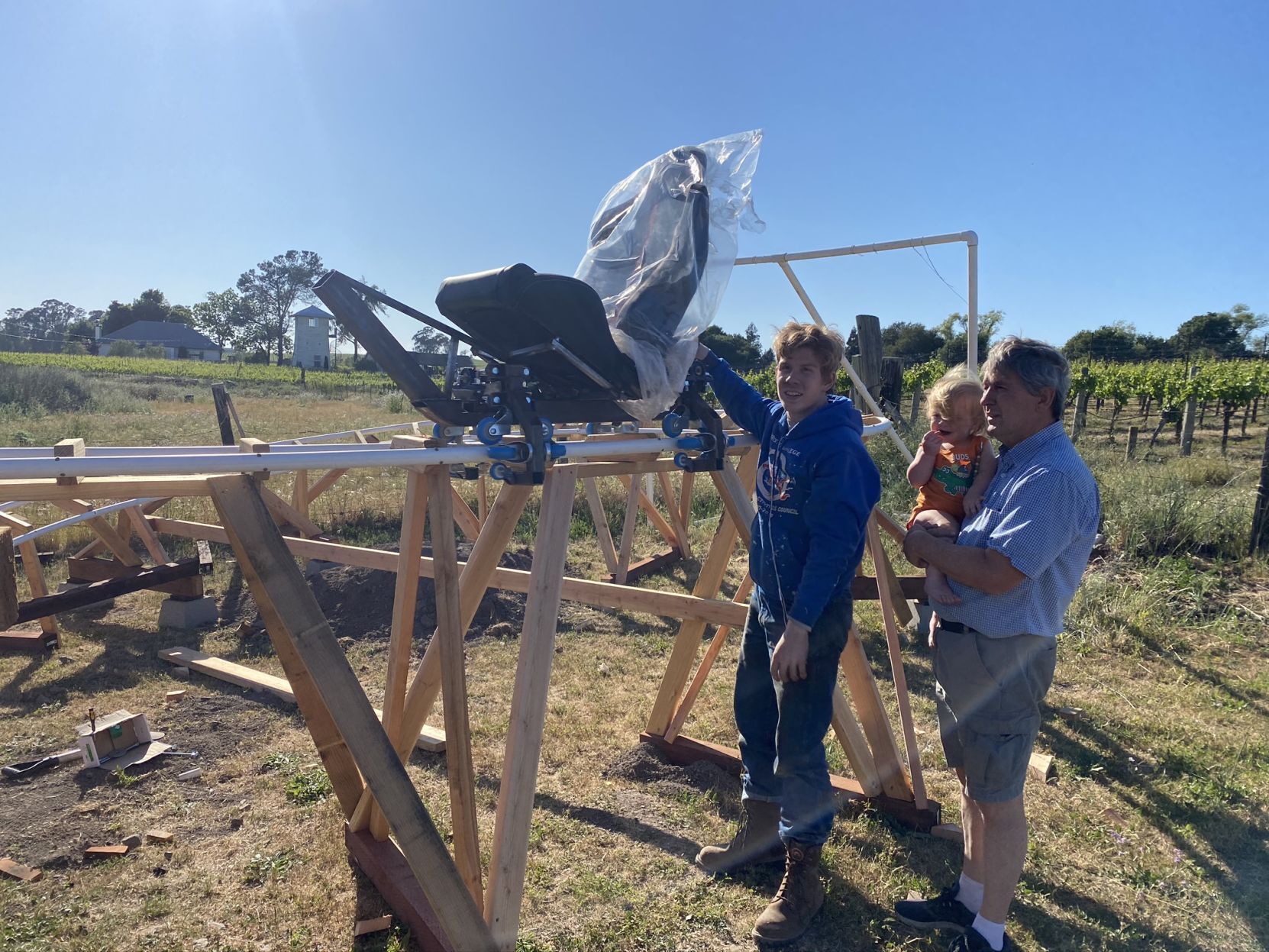 Building Napa's mini-Matterhorn roller coaster